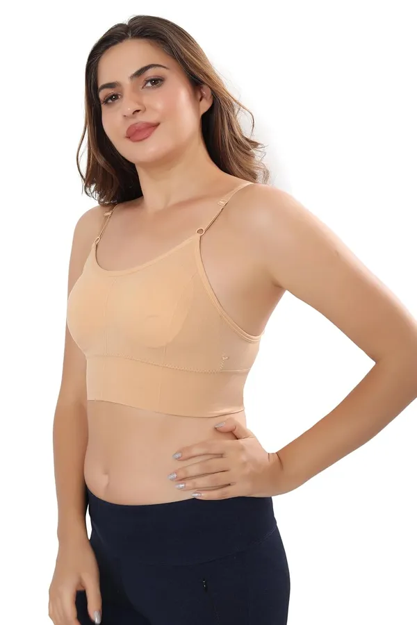 Beige_Cotton_Sports_Bra_For_Yoga,_Sports,_Gym_&_Workout_-_Breathable,_Supportive,_And_Stylish_Everyday_Wear_For_Women