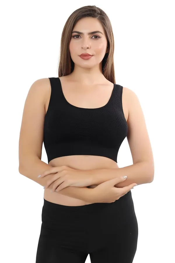 Black_Cotton_Sports_Comfortable_Breathable_&_Antibacterial_Bra_for_Girls_&_Women