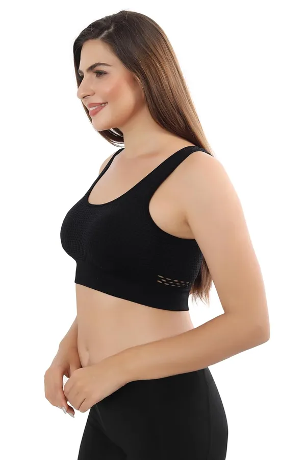 Black_Cotton_Sports_Comfortable_Breathable_&_Antibacterial_Bra_for_Girls_&_Women
