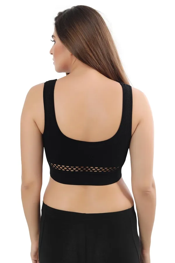 Black_Cotton_Sports_Comfortable_Breathable_&_Antibacterial_Bra_for_Girls_&_Women