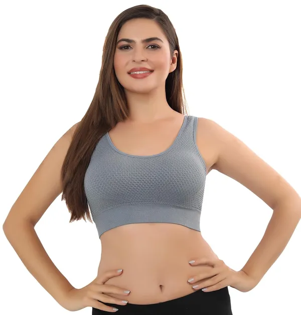 Grey_Breathable_Mesh_Cotton_Sports_Bra,_Anti-Bacterial,_Durable_Sports_Mesh,_Long-Lasting_Comfort_And_Support_For_Women
