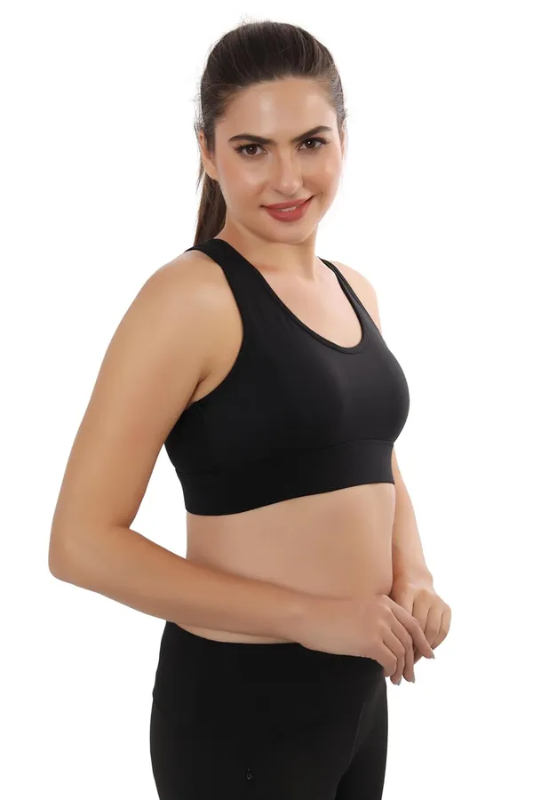 Black_High-Performance_Sports_Bra_With_Breathable_Mesh_Racerback,_Removable_Pads,_Hook_Closure_-_Stylish_&_Supportive_Wear_For_Gym_&_Yoga_For_Women