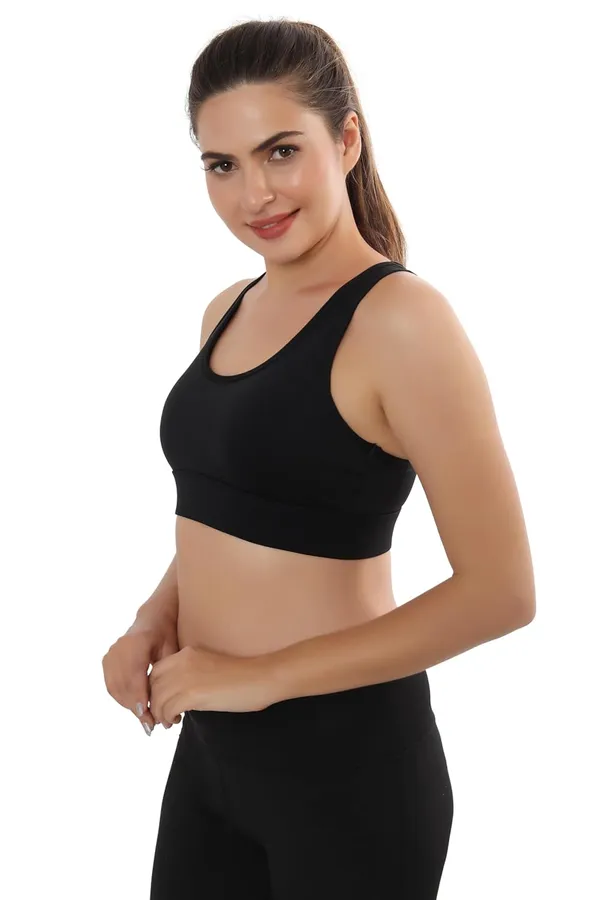 Black_High-Performance_Sports_Bra_With_Breathable_Mesh_Racerback,_Removable_Pads,_Hook_Closure_-_Stylish_&_Supportive_Wear_For_Gym_&_Yoga_For_Women
