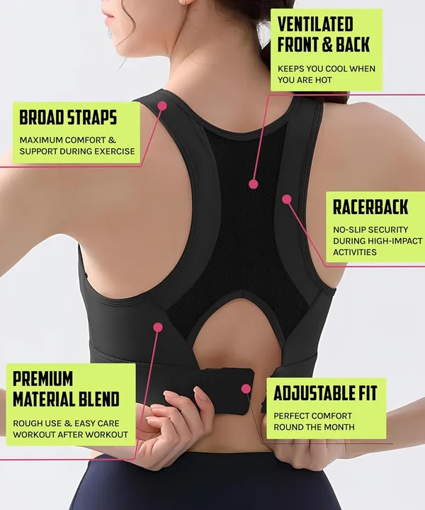 Black_High-Performance_Sports_Bra_With_Breathable_Mesh_Racerback,_Removable_Pads,_Hook_Closure_-_Stylish_&_Supportive_Wear_For_Gym_&_Yoga_For_Women