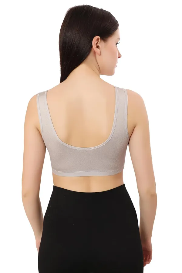 Grey_Lightly_Padded_Front_Open_Maternity/Nursing/Post_Surgery_Bra_|_Everyday_Comfort_|_Nylon_Spandex_Blend__For_Women