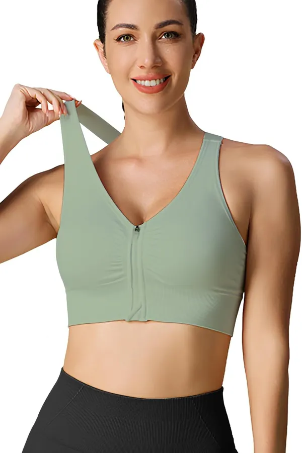Green_Front_Zip_Longline_Sports_Bra_With_Removable_Pads_|_Double_Criss_Cross_Back_Support_|_Seamless_Padded_High_Support_For_Women