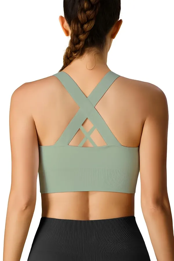 Green_Front_Zip_Longline_Sports_Bra_With_Removable_Pads_|_Double_Criss_Cross_Back_Support_|_Seamless_Padded_High_Support_For_Women