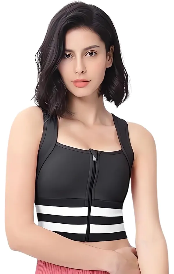 Black_Elite_Performance_Zip-Front_Sports_Bra_|_Longline,_Supportive_Workout_&_Yoga_Top_With_Enhanced_Comfort,_High_Intensity_Bra_For_Women