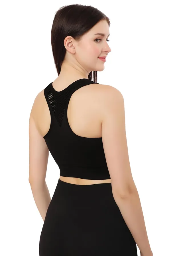 Black_Cotton_Sports_Bra,_High_Impact_Racerback,_Removable_Padding,_Quick_Dry_For_Yoga,_Gym,_Running_For_Women