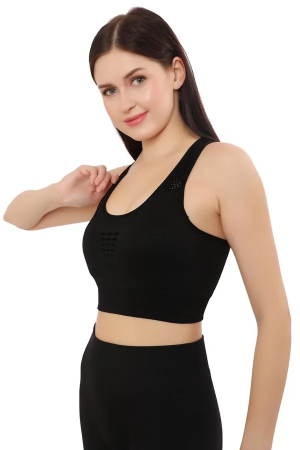Black_Cotton_Sports_Bra,_High_Impact_Racerback,_Removable_Padding,_Quick_Dry_For_Yoga,_Gym,_Running_For_Women