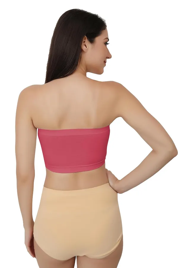 Cotton_Candy_Strapless_Comfort_With_Seamless_Bandeau_Tube_Bra_-_Removable_Pads,_Multi-Color_Range,Soft_Nylon-Spandex_Blend,_All-Day_Support_For_Women