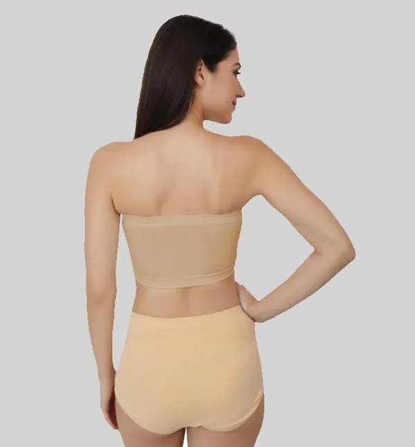 Beige_Strapless_Comfort_With_Seamless_Bandeau_Tube_Bra_-_Removable_Pads,_Multi-Color_Range,Soft_Nylon-Spandex_Blend,_All-Day_Support_For_Women