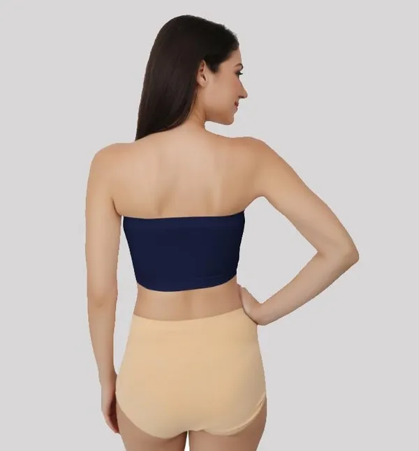 Blue_Strapless_Comfort_With_Seamless_Bandeau_Tube_Bra_-_Removable_Pads,_Multi-Color_Range,Soft_Nylon-Spandex_Blend,_All-Day_Support_For_Women