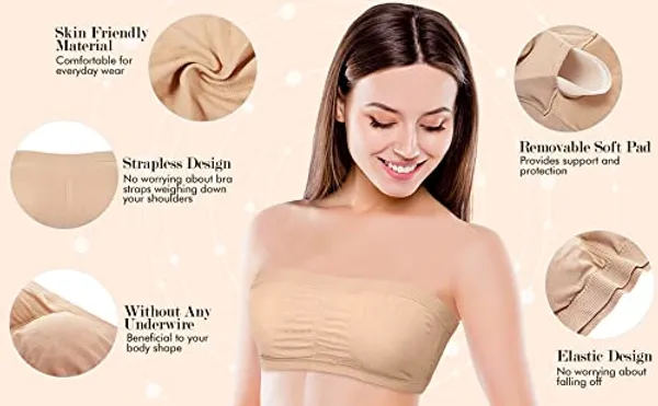 Blue_Strapless_Comfort_With_Seamless_Bandeau_Tube_Bra_-_Removable_Pads,_Multi-Color_Range,Soft_Nylon-Spandex_Blend,_All-Day_Support_For_Women
