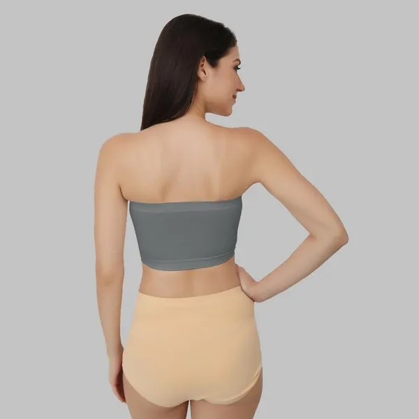 Grey_Strapless_Comfort_With_Seamless_Bandeau_Tube_Bra_-_Removable_Pads,_Multi-Color_Range,Soft_Nylon-Spandex_Blend,_All-Day_Support_For_Women