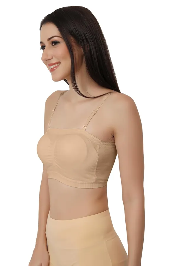 Beige_Luxetouch_Wirefree_Padded_Bandeau_(Tube)_Bra_With_Detachable_Straps_-_Nylon_Elastane_Blend_For_Ultimate_Comfort_(Designed_In_Europe)_For_Women