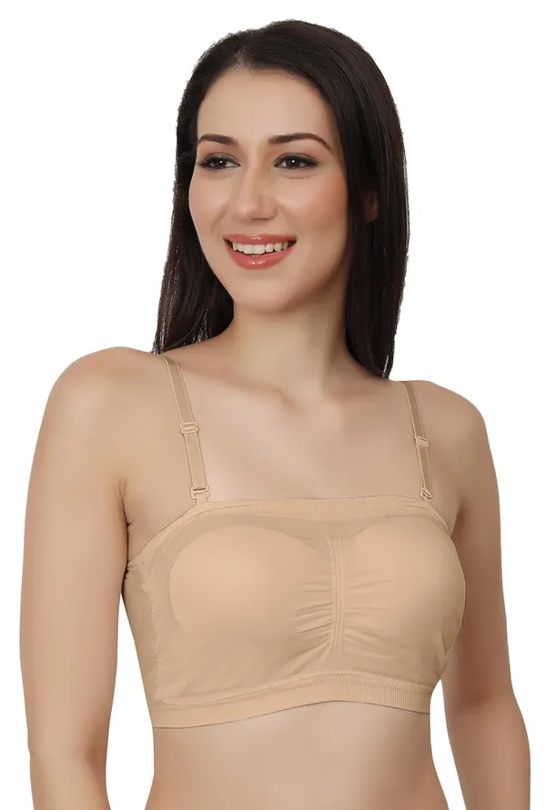 Beige_Luxetouch_Wirefree_Padded_Bandeau_(Tube)_Bra_With_Detachable_Straps_-_Nylon_Elastane_Blend_For_Ultimate_Comfort_(Designed_In_Europe)_For_Women