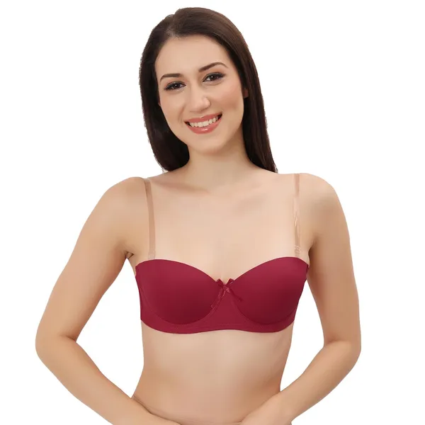 Maroon_Premium_Padded_Push-Up_Strapless_T-Shirt_Bra_(Designed_In_Europe)_Detachable_Straps,_Wired,_Seamless_For_Women