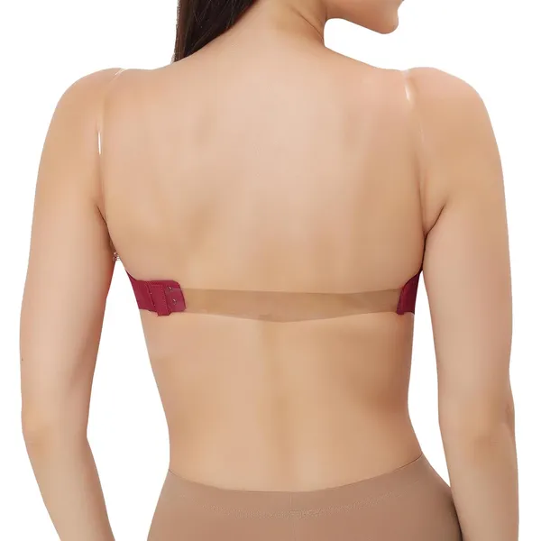 Maroon_Premium_Padded_Push-Up_Strapless_T-Shirt_Bra_(Designed_In_Europe)_Detachable_Straps,_Wired,_Seamless_For_Women