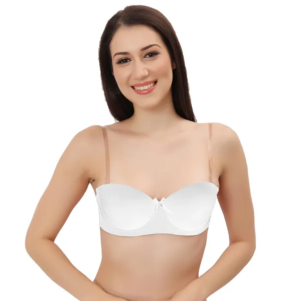 White_Premium_Padded_Push-Up_Strapless_T-Shirt_Bra_(Designed_In_Europe)_Detachable_Straps,_Wired,_Seamless_For_Women