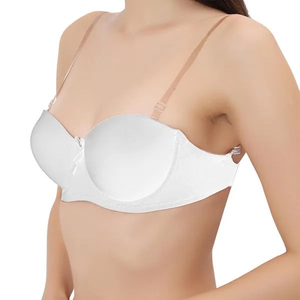 White_Premium_Padded_Push-Up_Strapless_T-Shirt_Bra_(Designed_In_Europe)_Detachable_Straps,_Wired,_Seamless_For_Women