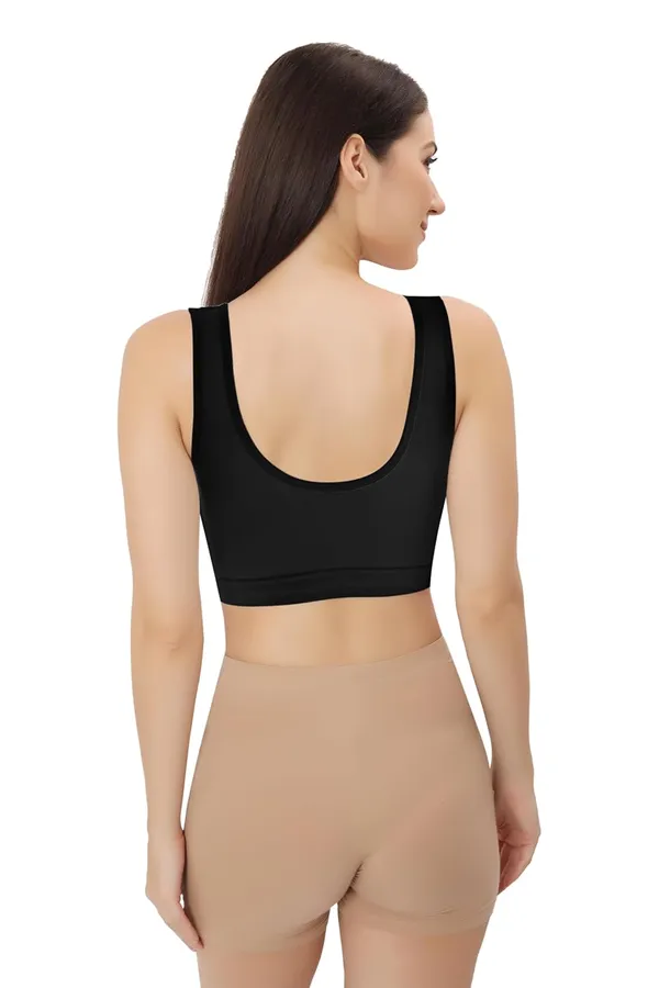 Black_Ultimate_Comfort_Seamless_Bra_|_Sports_&_Yoga_Breathable_Bra_|_Everyday_Comfort_|_Removable_Pads_For_Women
