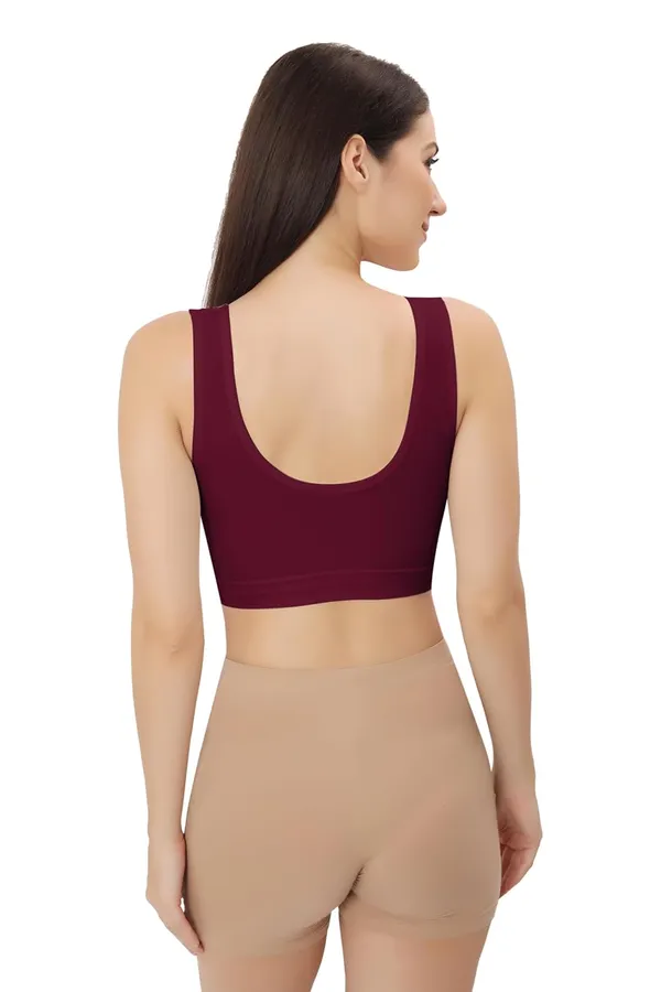 Wine_Ultimate_Comfort_Seamless_Bra_|_Sports_&_Yoga_Breathable_Bra_|_Everyday_Comfort_|_Removable_Pads_For_Women