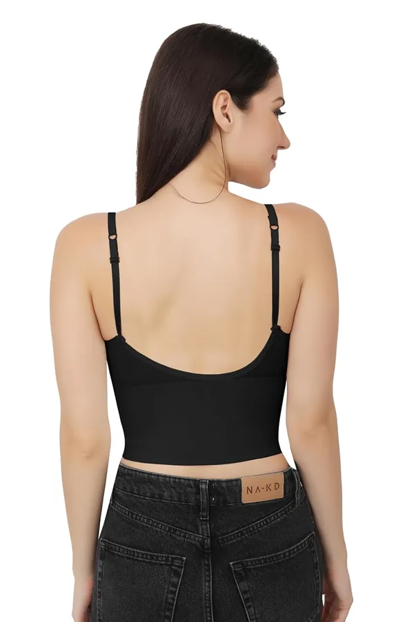 Black_Strappy_Stretch_Sports_Bra_Longline_Yoga_Tank_Top_Fitness_Bra_Workout_Camisole_Crop_Tops__For_Women
