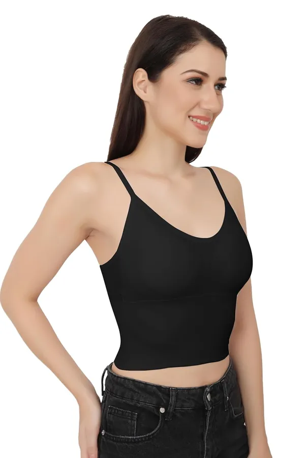 Black_Strappy_Stretch_Sports_Bra_Longline_Yoga_Tank_Top_Fitness_Bra_Workout_Camisole_Crop_Tops__For_Women