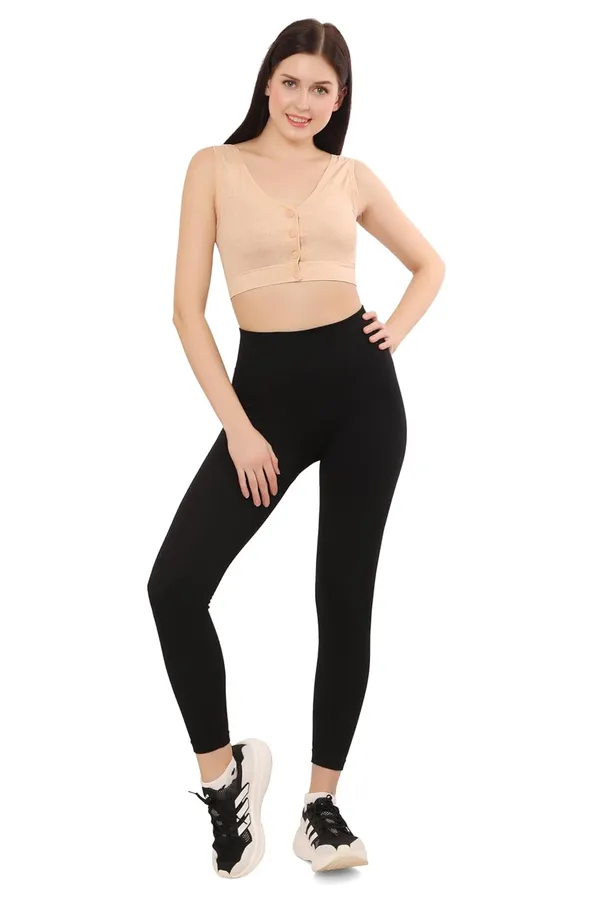 Beige_Plus_Size_Non-Padded_Front_Open_Bra_|_Everyday_Comfort_|__Cotton_Spandex_Fabric__For_Women