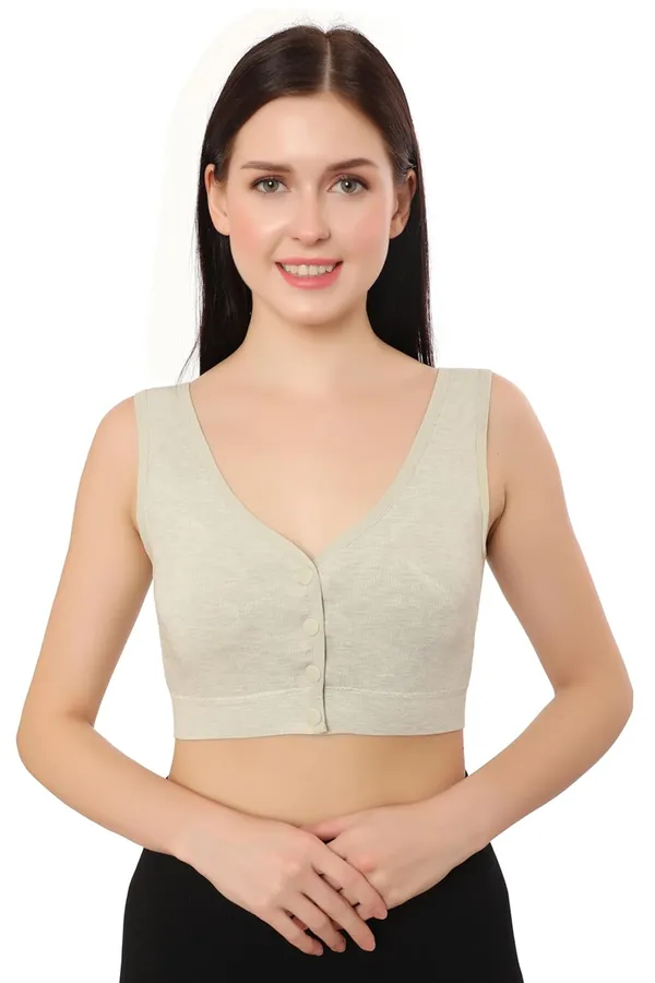 Green_Plus_Size_Non-Padded_Front_Open_Bra_|_Everyday_Comfort_|__Cotton_Spandex_Fabric__For_Women