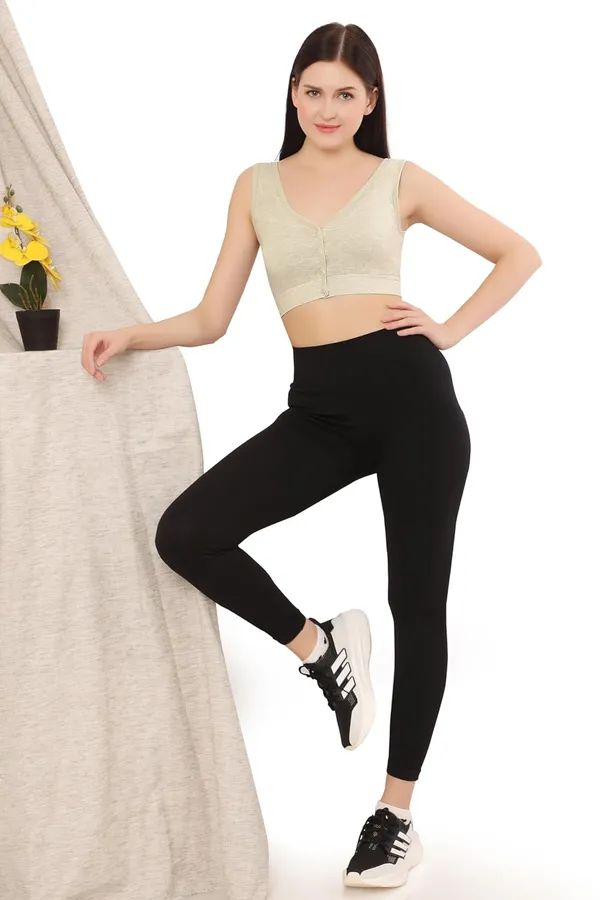 Green_Plus_Size_Non-Padded_Front_Open_Bra_|_Everyday_Comfort_|__Cotton_Spandex_Fabric__For_Women