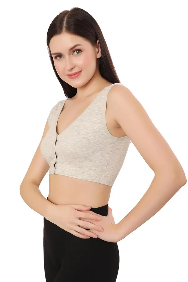 Grey_Plus_Size_Non-Padded_Front_Open_Bra_|_Everyday_Comfort_|_Cotton_Spandex_Fabric_For_Women