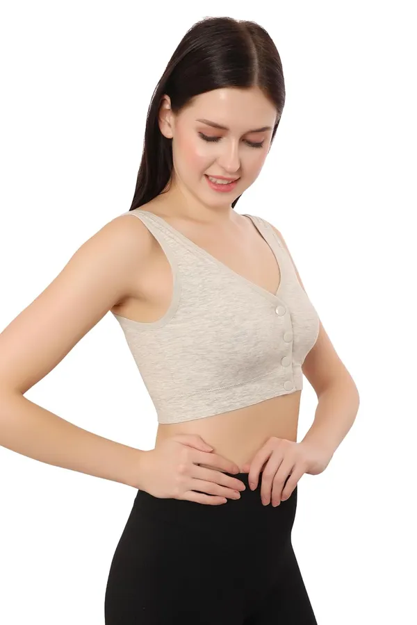 Grey_Plus_Size_Non-Padded_Front_Open_Bra_|_Everyday_Comfort_|_Cotton_Spandex_Fabric_For_Women