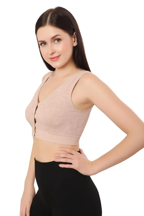 Pink_Plus_Size_Non-Padded_Front_Open_Bra_|_Everyday_Comfort_|__Cotton_Spandex_Fabric__For_Women