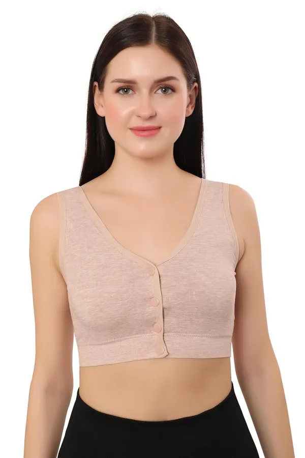 Pink_Plus_Size_Non-Padded_Front_Open_Bra_|_Everyday_Comfort_|__Cotton_Spandex_Fabric__For_Women