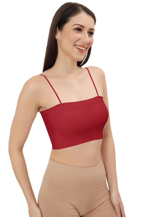 Red_Ice_Silk_Comfort_Camisole_Versatile_Padded_Spaghetti_Strap_Top,_Seamless_Design_For_Women