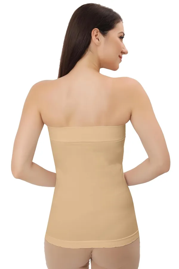 Beige_Flexifit_Seamless_Camisole_Versatile_Strapless_Inner_Tube_Top_For_Women