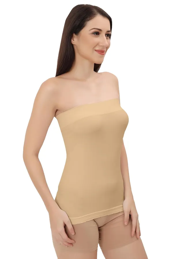 Beige_Flexifit_Seamless_Camisole_Versatile_Strapless_Inner_Tube_Top_For_Women