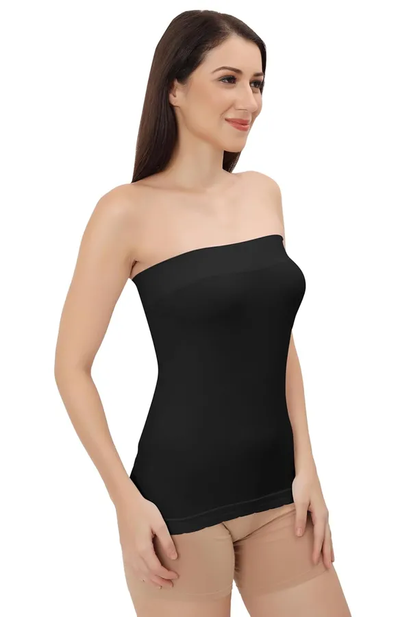 Black_Flexifit_Seamless_Camisole_Versatile_Strapless_Inner_Tube_Top_For_Women