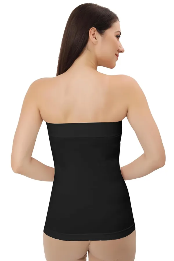 Black_Flexifit_Seamless_Camisole_Versatile_Strapless_Inner_Tube_Top_For_Women