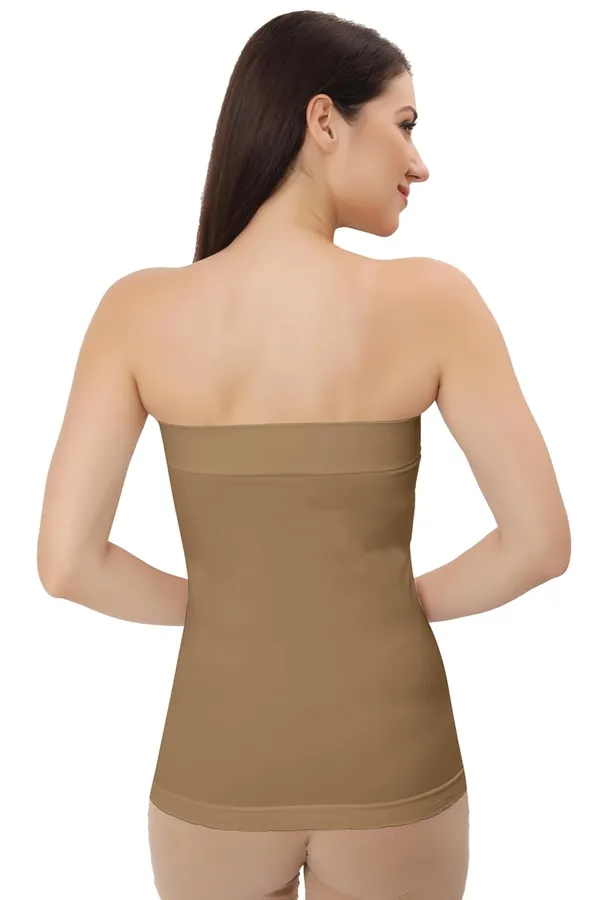 Brown_Flexifit_Seamless_Camisole_Versatile_Strapless_Inner_Tube_Top_For_Women