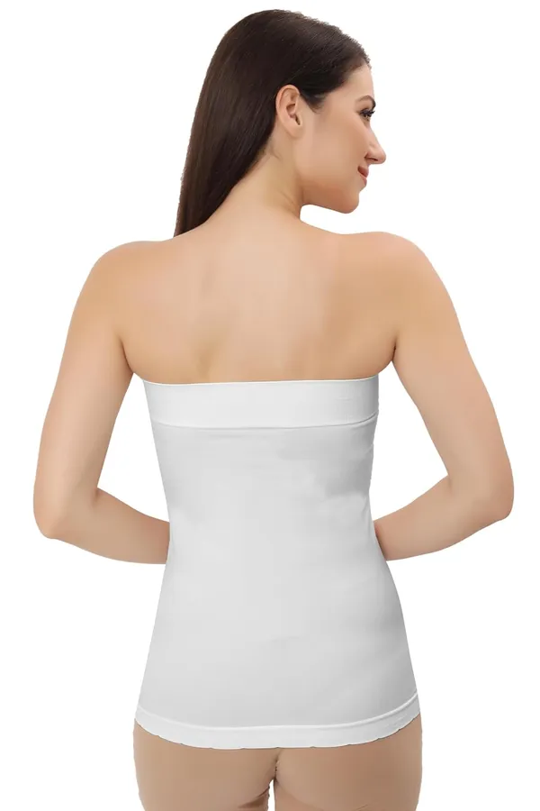 White_Flexifit_Seamless_Camisole_Versatile_Strapless_Inner_Tube_Top_For_Women
