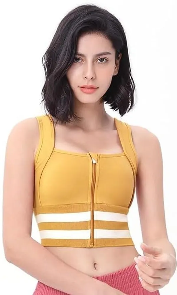 Yellow_Elite_Performance_Zip-Front_Sports_Bra_|_Longline,_Supportive_Workout_&_Yoga_Top_With_Enhanced_Comfort,_High_Intensity_Bra_For_Women
