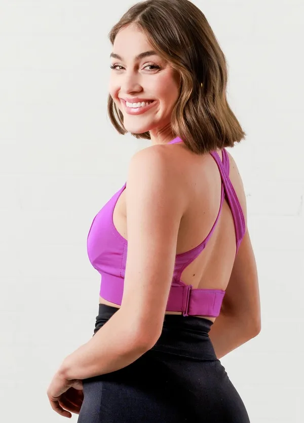Magenta_Padded_Front_Zip_High_Support_Racerback_Sports_Bra_For_With_Adjustable_Straps,_Moisture-Wicking_4-Way_Stretch_Fabric_For_Women