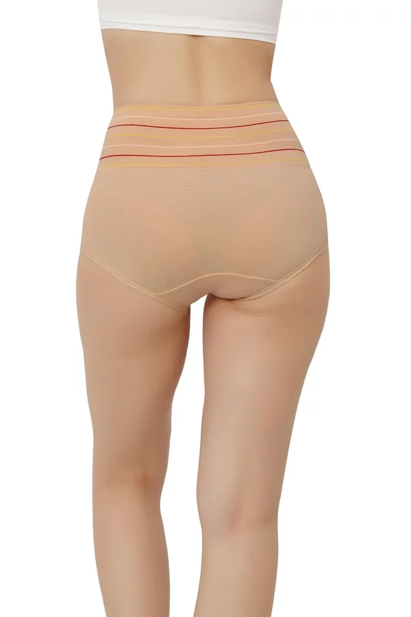 Beige_High-Waist_Shaping_Panty_-_Breathable_Cotton,_Slimming_Tummy_Control,_Comfort_Fit_For_Women