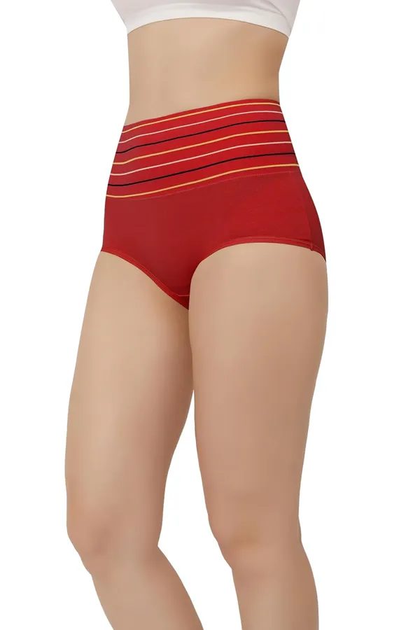 Red_High-Waist_Shaping_Panty_-_Breathable_Cotton,_Slimming_Tummy_Control,_Comfort_Fit_For_Women