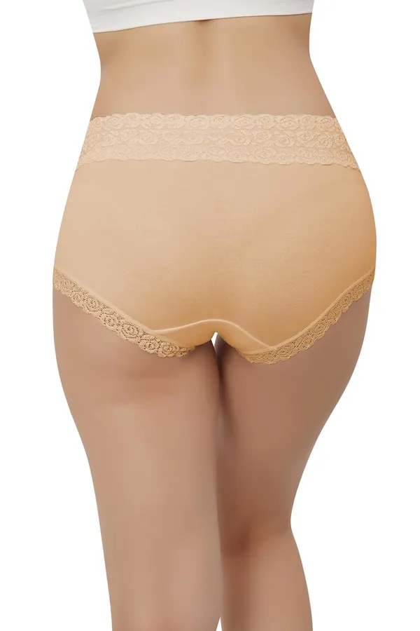 Beige_Cotton_Mid_Waist_Hipster_Panty_With_Lace_Waist_Size_For_Women