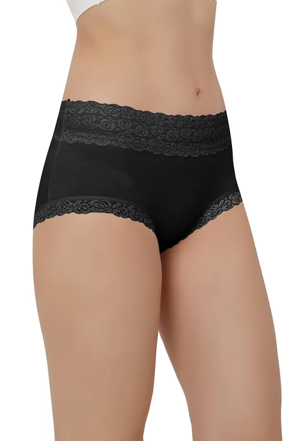 Black_Cotton_Mid_Waist_Hipster_Panty_With_Lace_Waist_Size_For_Women