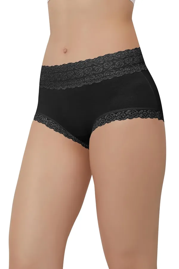 Black_Cotton_Mid_Waist_Hipster_Panty_With_Lace_Waist_Size_For_Women